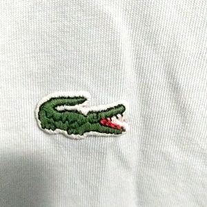 Lacoste t-shirt light blue/grey color